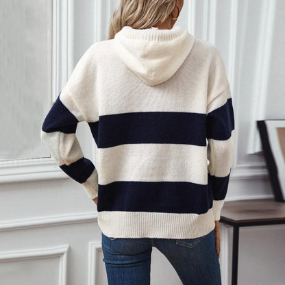 Fiona | Women’s Knit Pullover Hoodie with Relaxed Fit