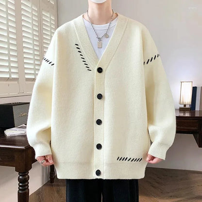 Everett | Men’s Oversized Cardigan with Soft Knit & Button Closure