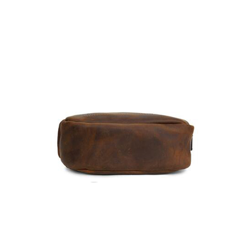 Retro | Men's Leather Sling Bag - Full Grain, Spacious Design, Adjustable Strap-5