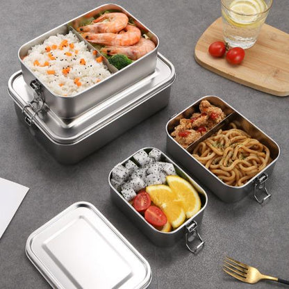 Leak-Proof Stainless Bento | Dishwasher Safe, 800 ml