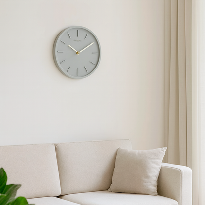 NordStone Pendulum Clock | Minimalist Cement & Metal Harmony