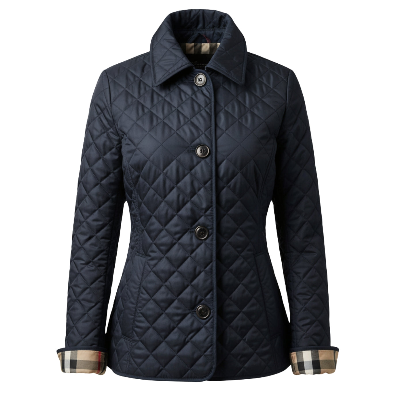 Lila | Women’s Quilted Cotton Jacket with Diamond Stitching