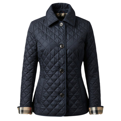 Lila | Women’s Quilted Cotton Jacket with Diamond Stitching