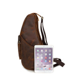 Retro | Men's Leather Sling Bag - Full Grain, Spacious Design, Adjustable Strap-6