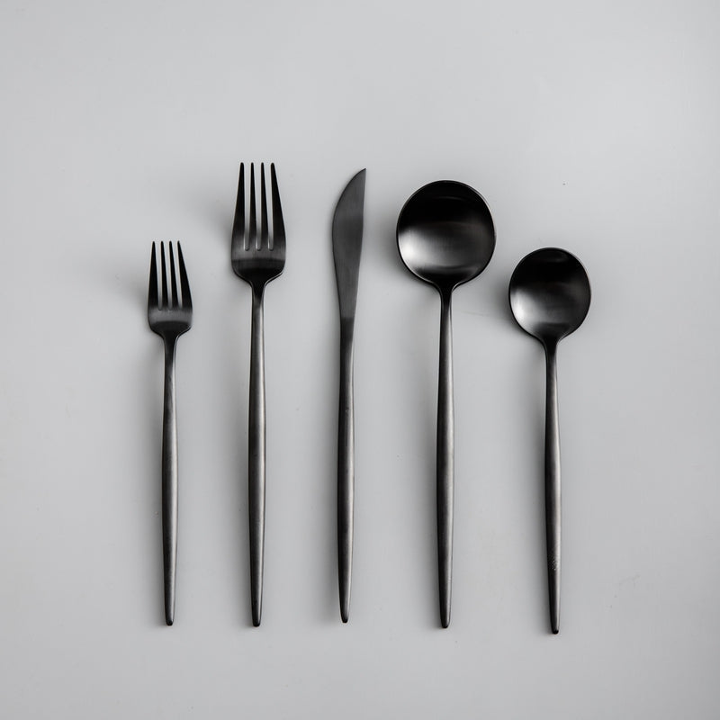 PrestigeEdge Modern Minimalist | Stainless Steel Dining Set