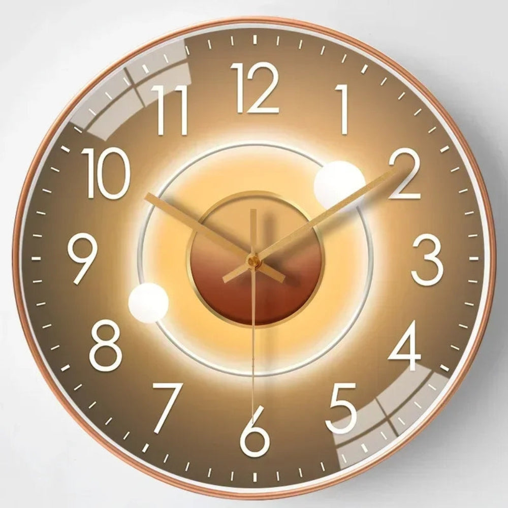 Sleek Clear Display | TimeAura Silent Digital Clock