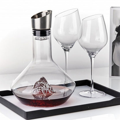 Large Crystal Carafe | 1500ml Iceberg Wine Decanter
