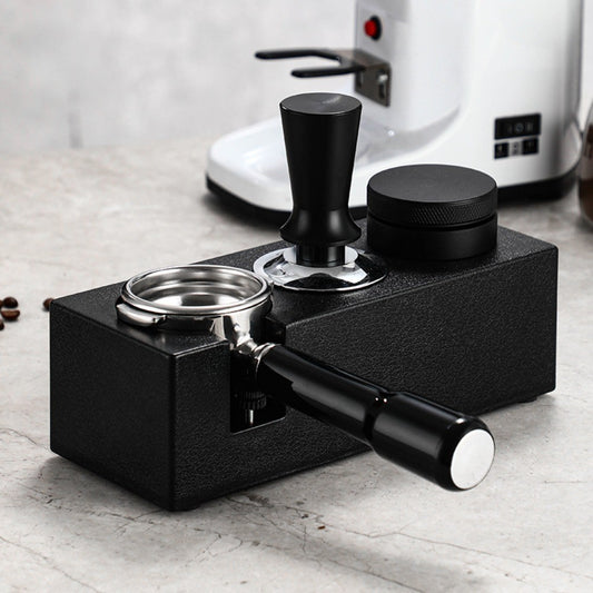 Espresso Tamping Stand | Adjustable Coffee Portafilter Holder 51–58mm
