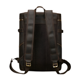 Rustic Tan | Unisex Leather Laptop Backpack with Versatile Carrying Options-3