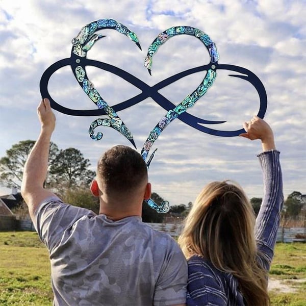 Love Infinity Heart | Decorative Iron Wall Art