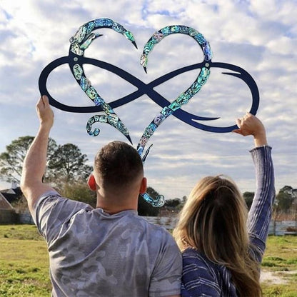 Love Infinity Heart | Decorative Iron Wall Art
