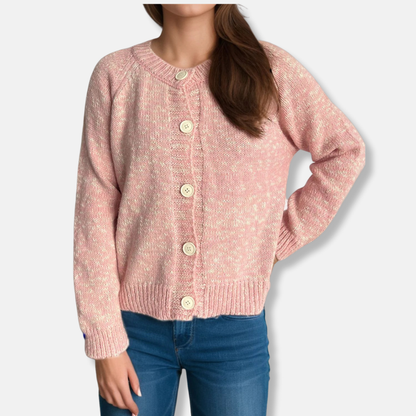 Poppy | Women’s Button Front Knit Speckled Cardigan