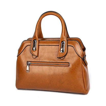 Nadine | Polished Structure Satchel