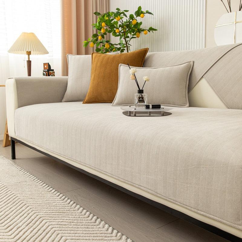 HavenFlex Sofa Protector | Cozy Stretch Fit with Non-Slip Grip