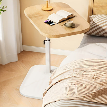 ModiSlide Side Table | Adjustable Wood & Metal C-Table for Sofa or Bedside Ease