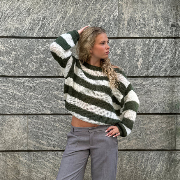 Kyla | Women’s Modern Casual Striped Chunky Sweater