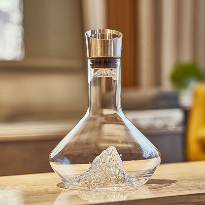 Large Crystal Carafe | 1500ml Iceberg Wine Decanter