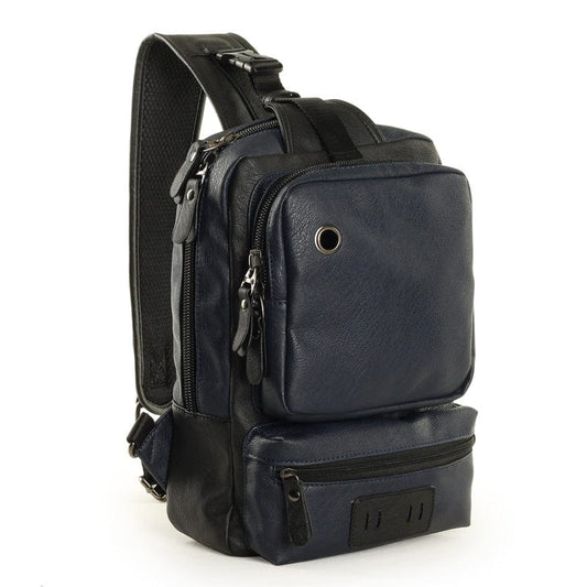 Urban Leather Backpack | Versatile Crossbody Bag for Men and Women 1