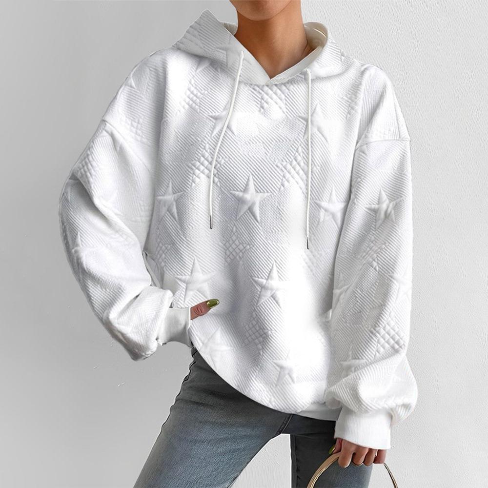 Nova | Women’s Star-Embossed Hoodie with relaxed fit