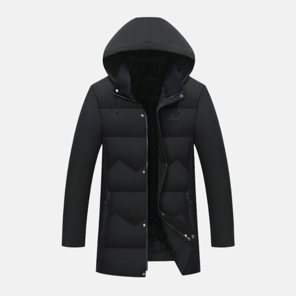 Porter | Men’s Quilted Hooded Coat with Plush Weather Protection