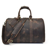 Weekender 18 | Genuine Leather Travel Bag with Spacious Interior and Adjustable Strap-1