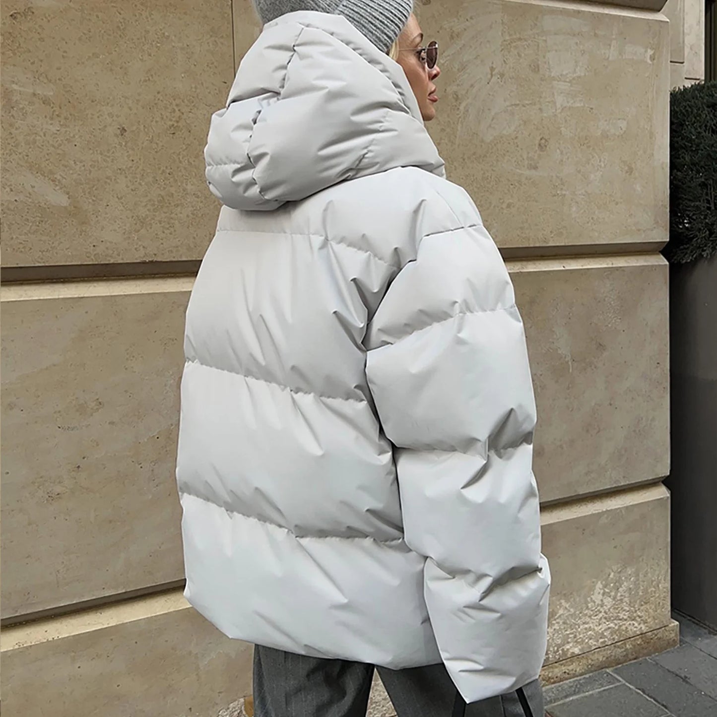 Eerie | Women’s Quilted Puffer Jacket with Oversized Fit and Hood
