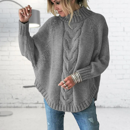 Janice | Women’s Chunky Knit Turtleneck Sweater