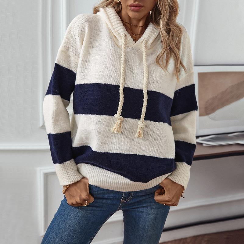 Fiona | Women’s Knit Pullover Hoodie with Relaxed Fit