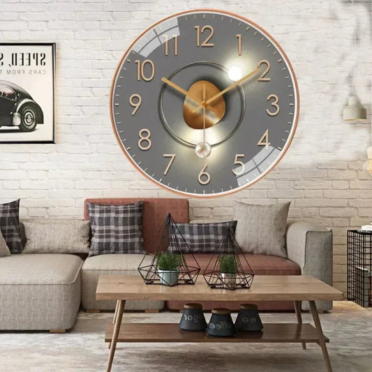 Sleek Clear Display | TimeAura Silent Digital Clock