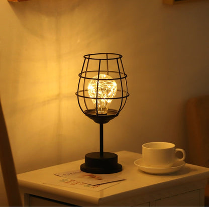Noir Luxe | Sleek Fabric Shade LED Table Lamp