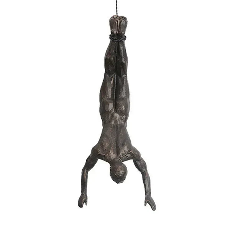 Elevate Living | GravityBold Climbing Man Wall Sculpture Set in Modern Resin
