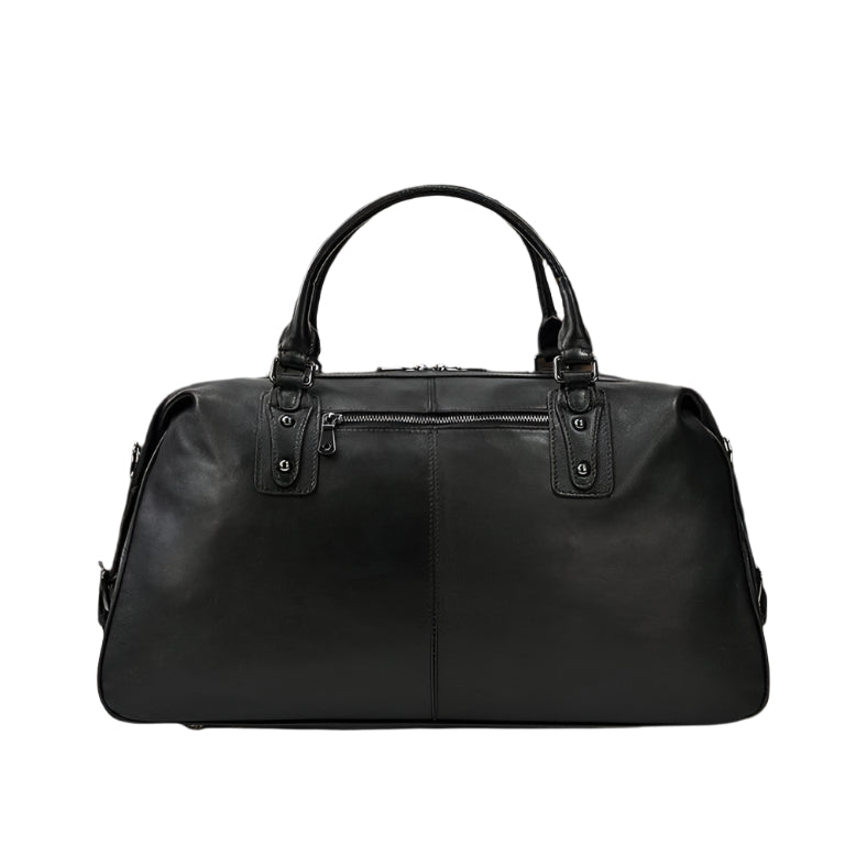 Nashville | Black Leather Weekender Bag-5