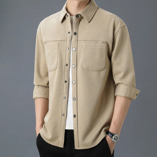 Michael | Men’s Casual Parker Quilted Shirt for Daily Wear
