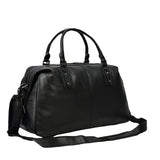 Nashville | Black Leather Weekender Bag-6
