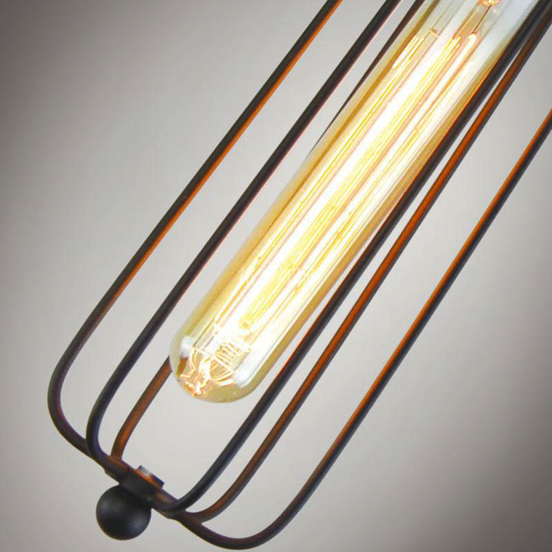 Retro Factory Look | RusticGlow Metal Cage Pendant