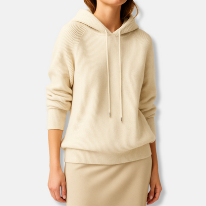 Nora | Women’s Relaxed Knit Hoodie with Raglan Sleeves