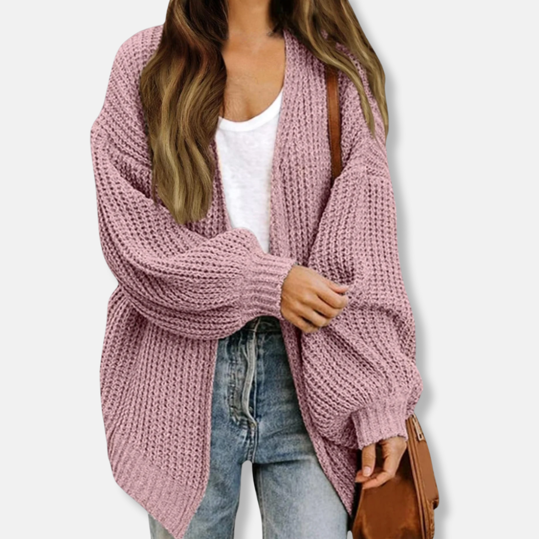 Seraphina | Women’s Lantern Sleeve Oversized Wool Cardigan