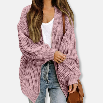 Seraphina | Women’s Lantern Sleeve Oversized Wool Cardigan