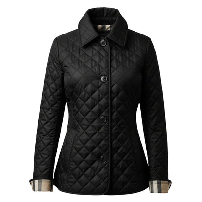 Lila | Women’s Quilted Cotton Jacket with Diamond Stitching