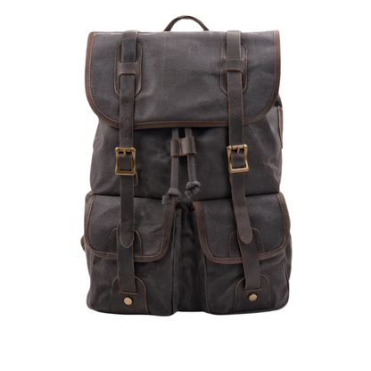 Variant image for Tucson | Vintage Canvas Travel Backpack with Laptop Sleeve-4