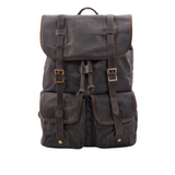 Variant image for Tucson | Vintage Canvas Travel Backpack with Laptop Sleeve-4