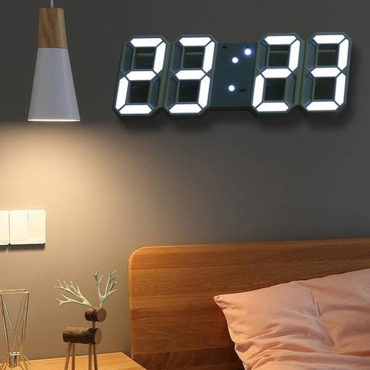 Modern LED Display | AuraGlow 3D Digital Wall Clock