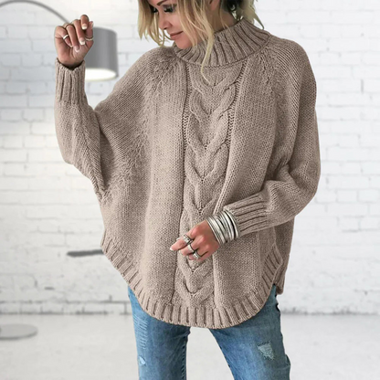 Janice | Women’s Chunky Knit Turtleneck Sweater