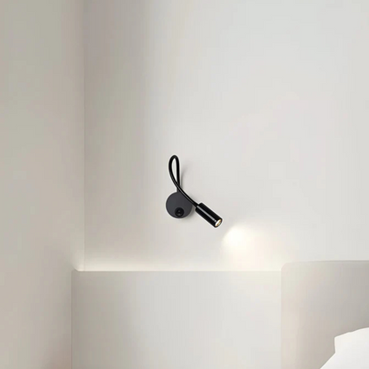 Black LED Flexible Arm | CosmoFlex Wireless Wall Lamp