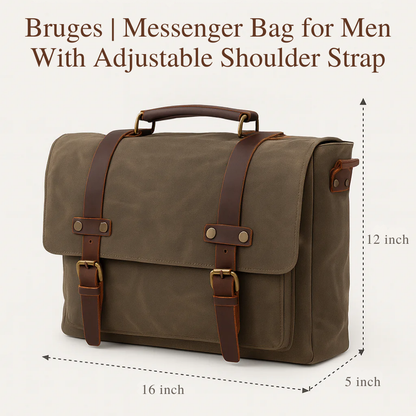 Bruges | Messenger Bag for Men With Adjustable Shoulder Strap