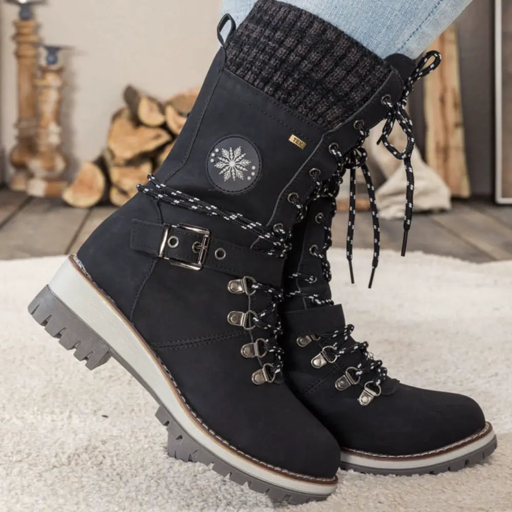 Erika | Women’s Winter Lace-Up Snow Boots