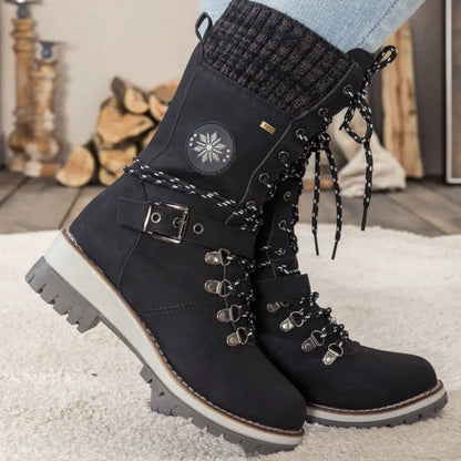 Erika | Women’s Winter Lace-Up Snow Boots