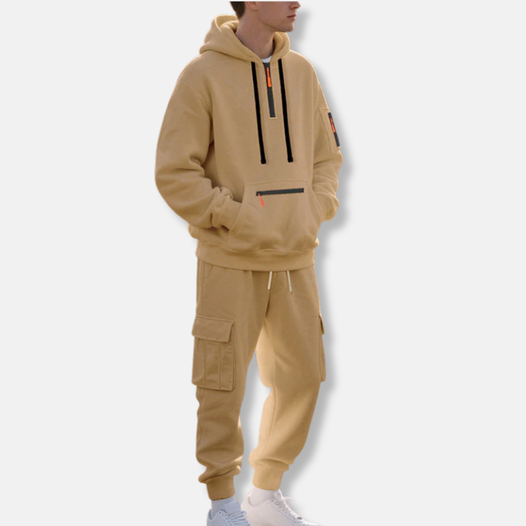 Connor | Men’s Sport Tracksuit – Half-Zip Hoodie & Drawstring Joggers