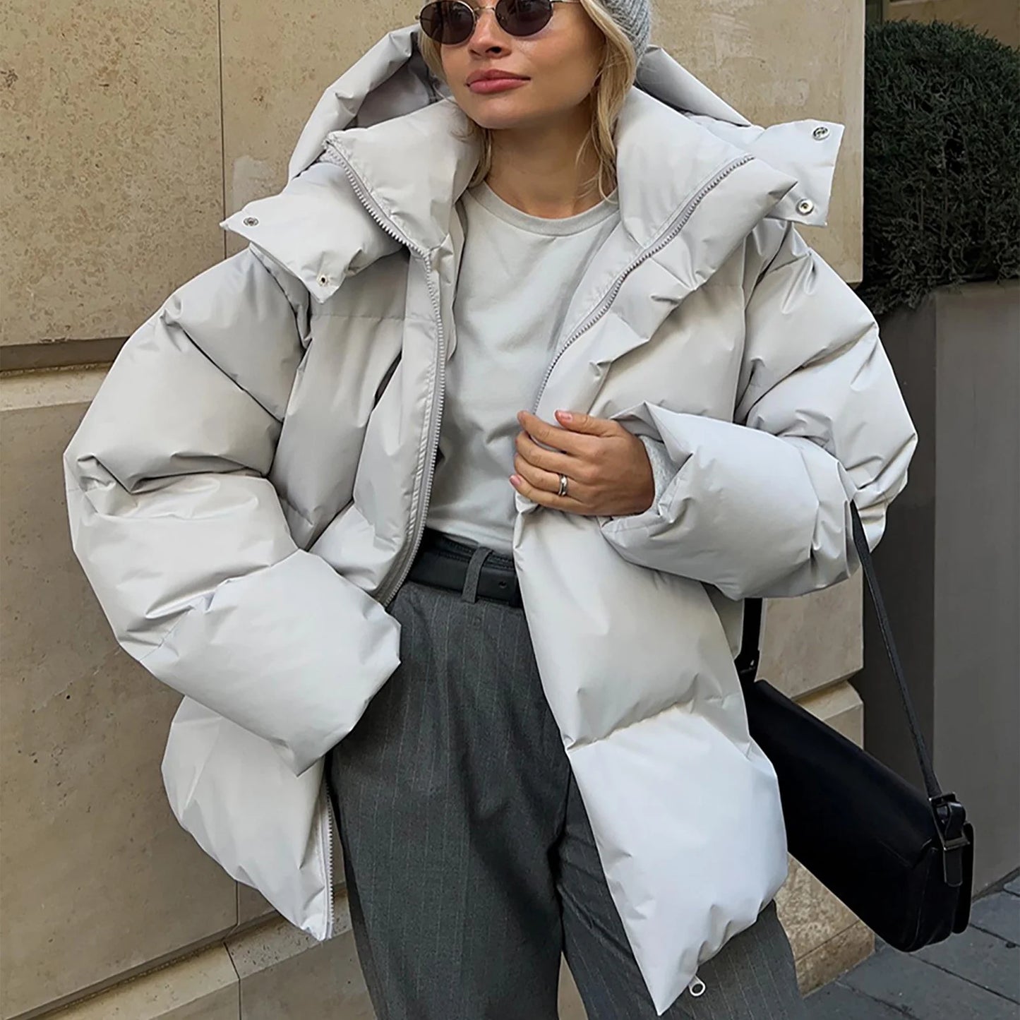 Eerie | Women’s Quilted Puffer Jacket with Oversized Fit and Hood