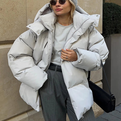 Eerie | Women’s Quilted Puffer Jacket with Oversized Fit and Hood